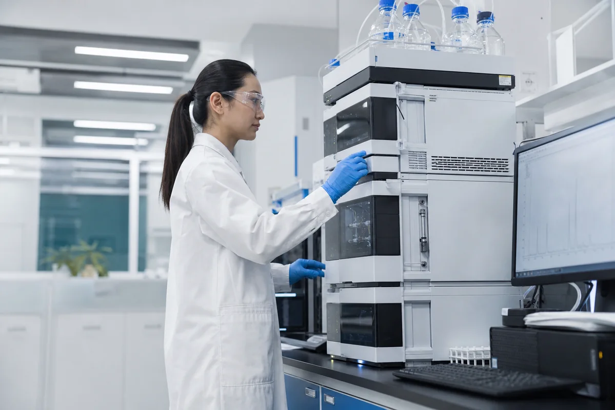 Illustrative laboratory chromatography analysis