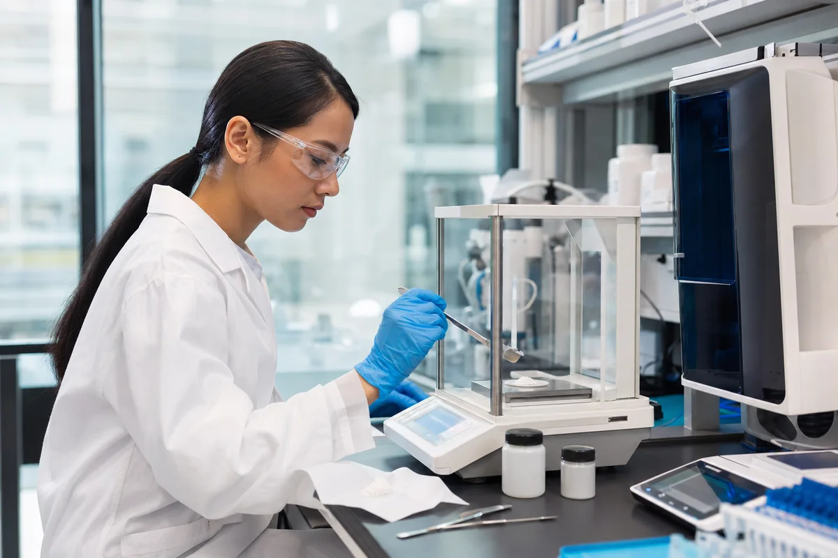 Illustrative laboratory powder sample preparation